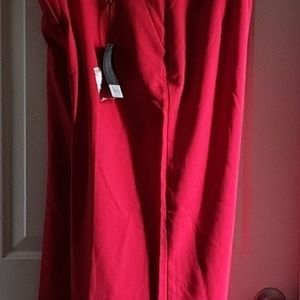 Lane Bryant The Lena Cropped Red. Size 14.  Cuffed leg. 4-Season pants